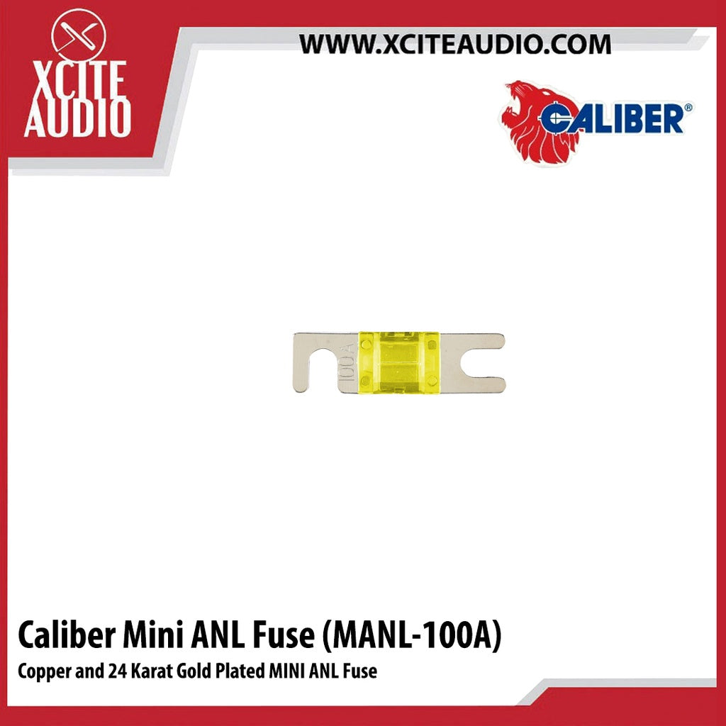 Caliber Fine Copper and 24 Karat Gold Plated MINI ANL Fuse 20A 30A 40A 50A 60A 80A 100A 150A