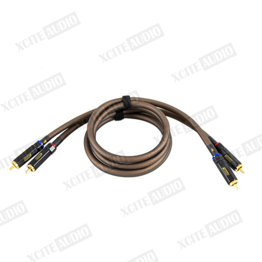 FOUR Connect STAGE5 RCA Cable | Tinned OFC | 1.5 m & 5 m | Triple Shielded