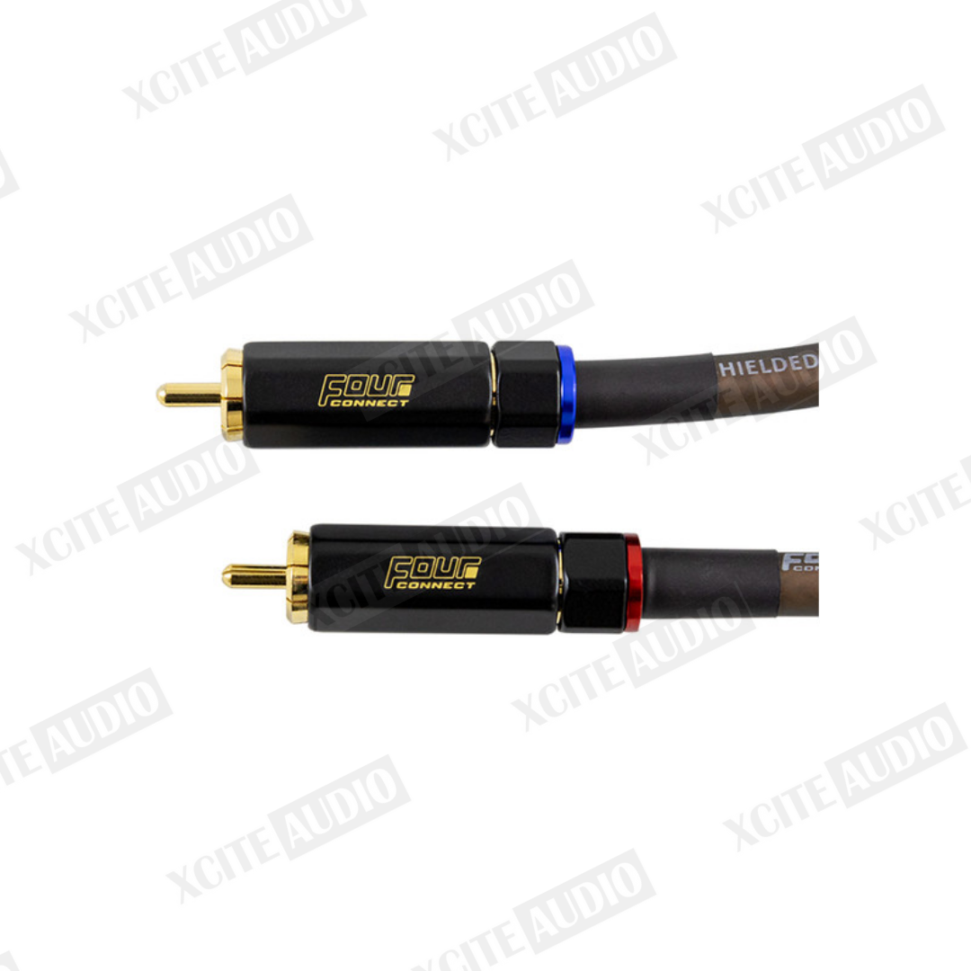 FOUR Connect STAGE5 RCA Cable | Tinned OFC | 1.5 m & 5 m | Triple Shielded