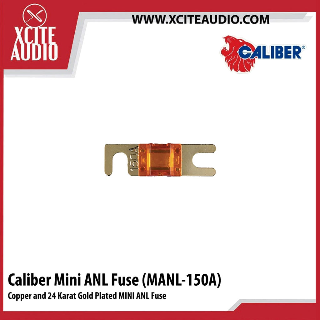 Caliber Fine Copper and 24 Karat Gold Plated MINI ANL Fuse 20A 30A 40A 50A 60A 80A 100A 150A