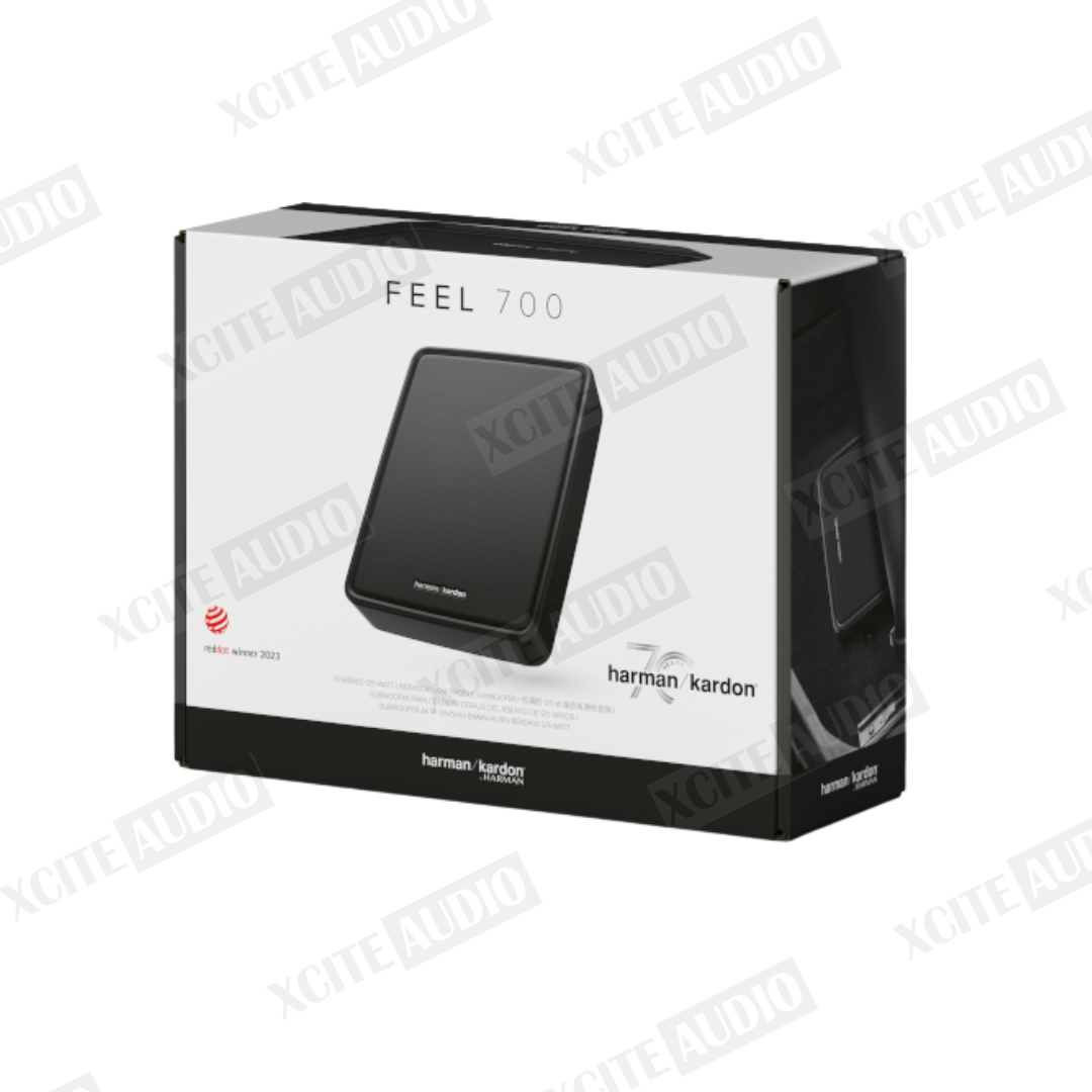 harman/kardon Feel 700 | Slim Active Underseat Subwoofer | Dual Upgrade Capable | 125 Watt RMS