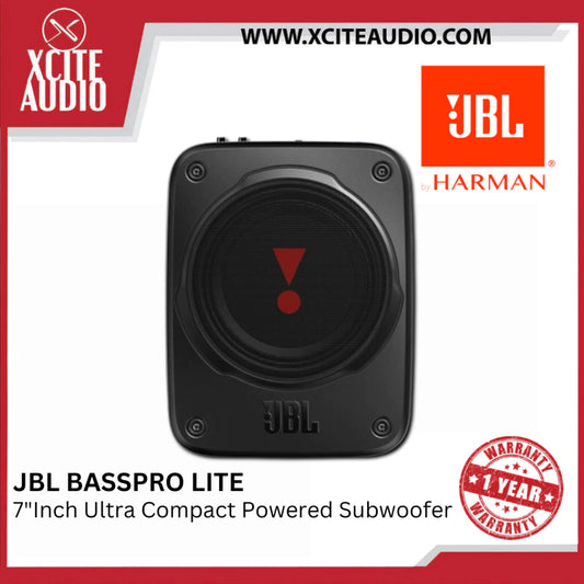 JBL Basspro Lite Ultra Compact 7"inch Powered Active Underseat Car Subwoofer