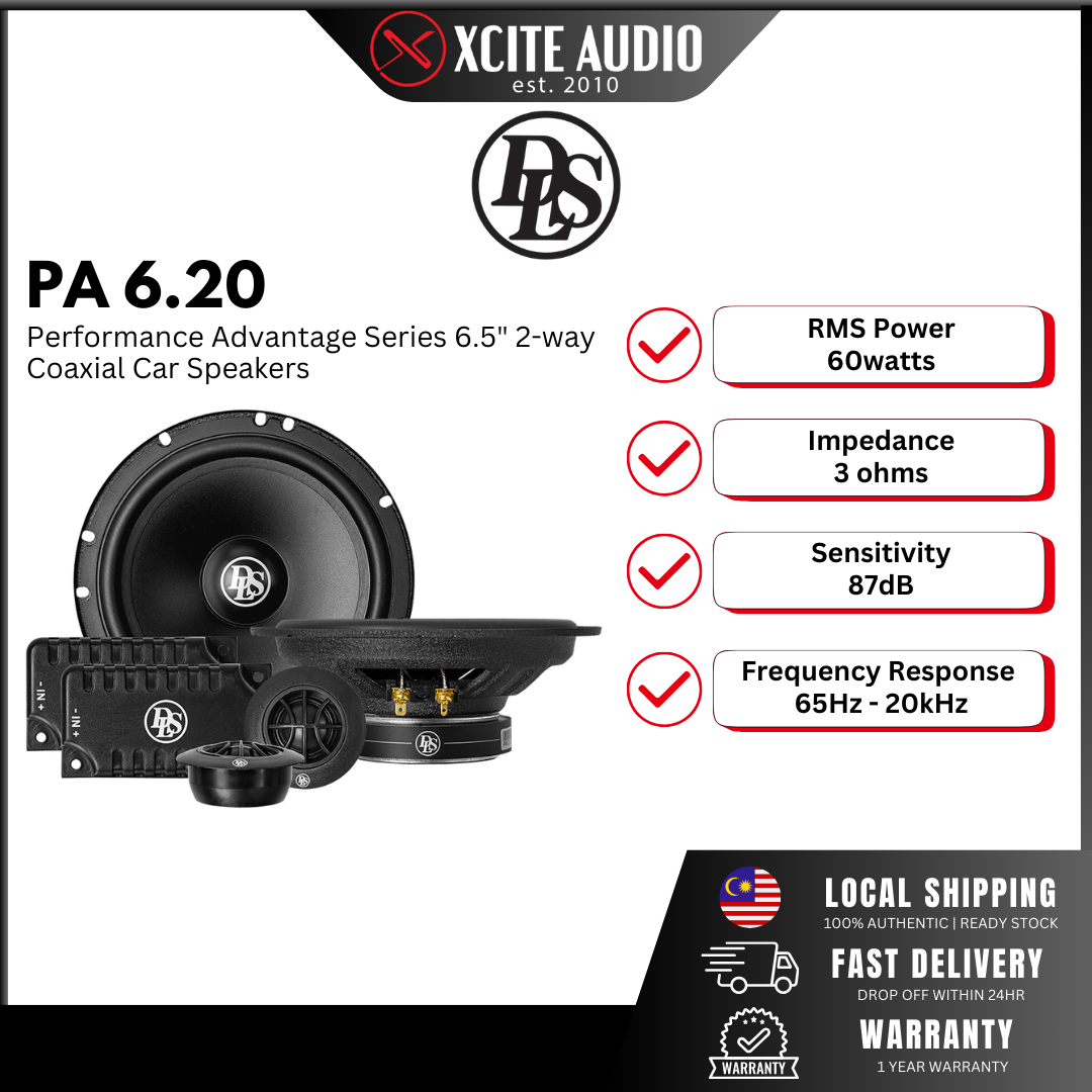 DLS PA6.20 - Performance Advantage Series 6.5 Inch 2-Way Component Car Speaker System