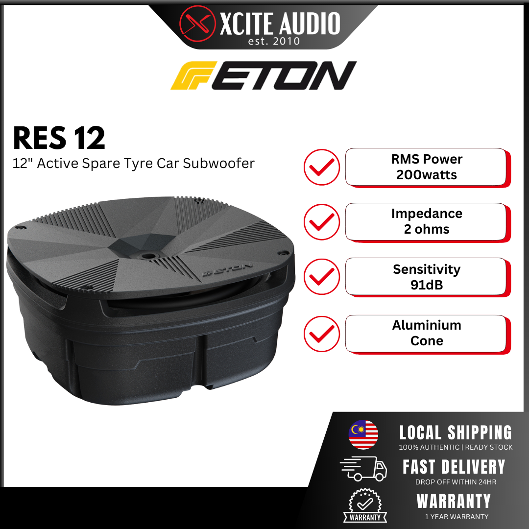 ETON RES12 - 300mm (12") Active Spare Tyre Car Subwoofer