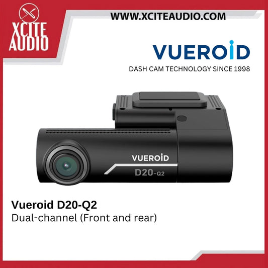 Vueroid D20-Q2 QHD Dual Dashcam with Wi-Fi & Smart ADAS Car Camera Car Recorder Kamera Kereta