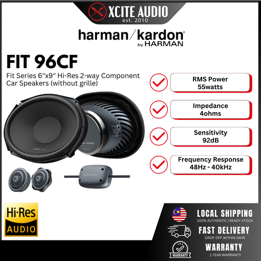 HARMAN KARDON FIT 96CF - Fit Series 2-way 6"x 9" Hi-Res Car Component Speaker System
