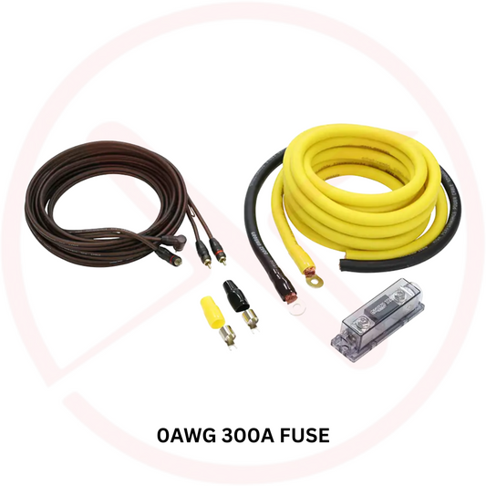 GROUND ZERO GZPK X-II - 5 Meter High Quality CCA Car Amplifier Kit with Shielded RCA Cable