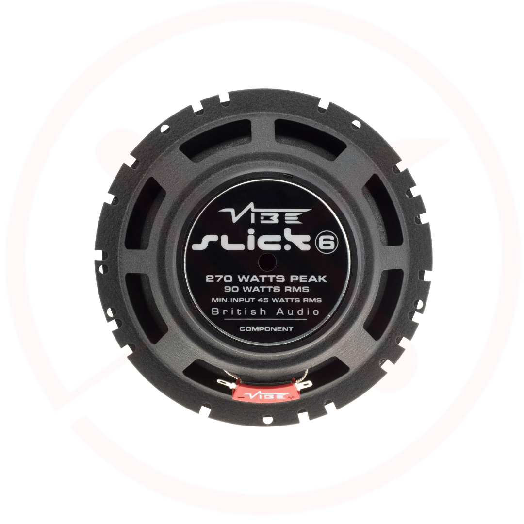 VIBE SLICK6C-V7 | Slick Series 6.5" Car Component Speakers (94db High Sensitivity)