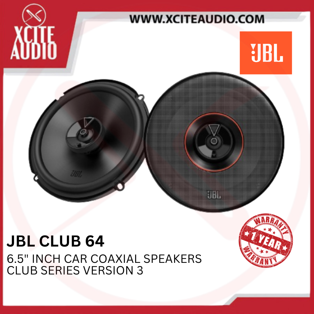 JBL Club 64 Club Series 6.5" 2-Way Coaxial Car Speakers