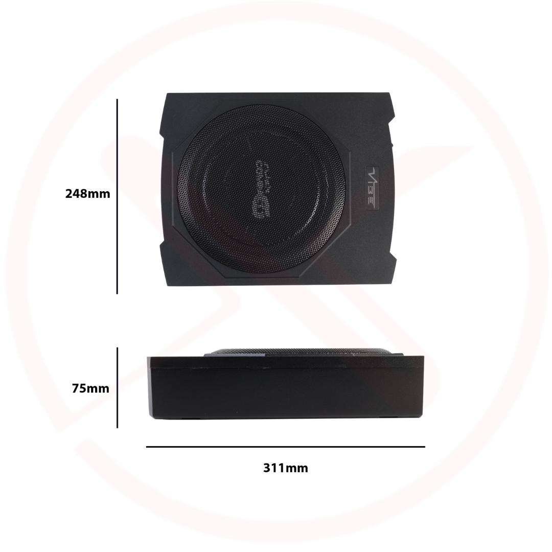 VIBE SLICKC10A-V0 | 180 Watt RMS 10" Active Underseat Car Subwoofer