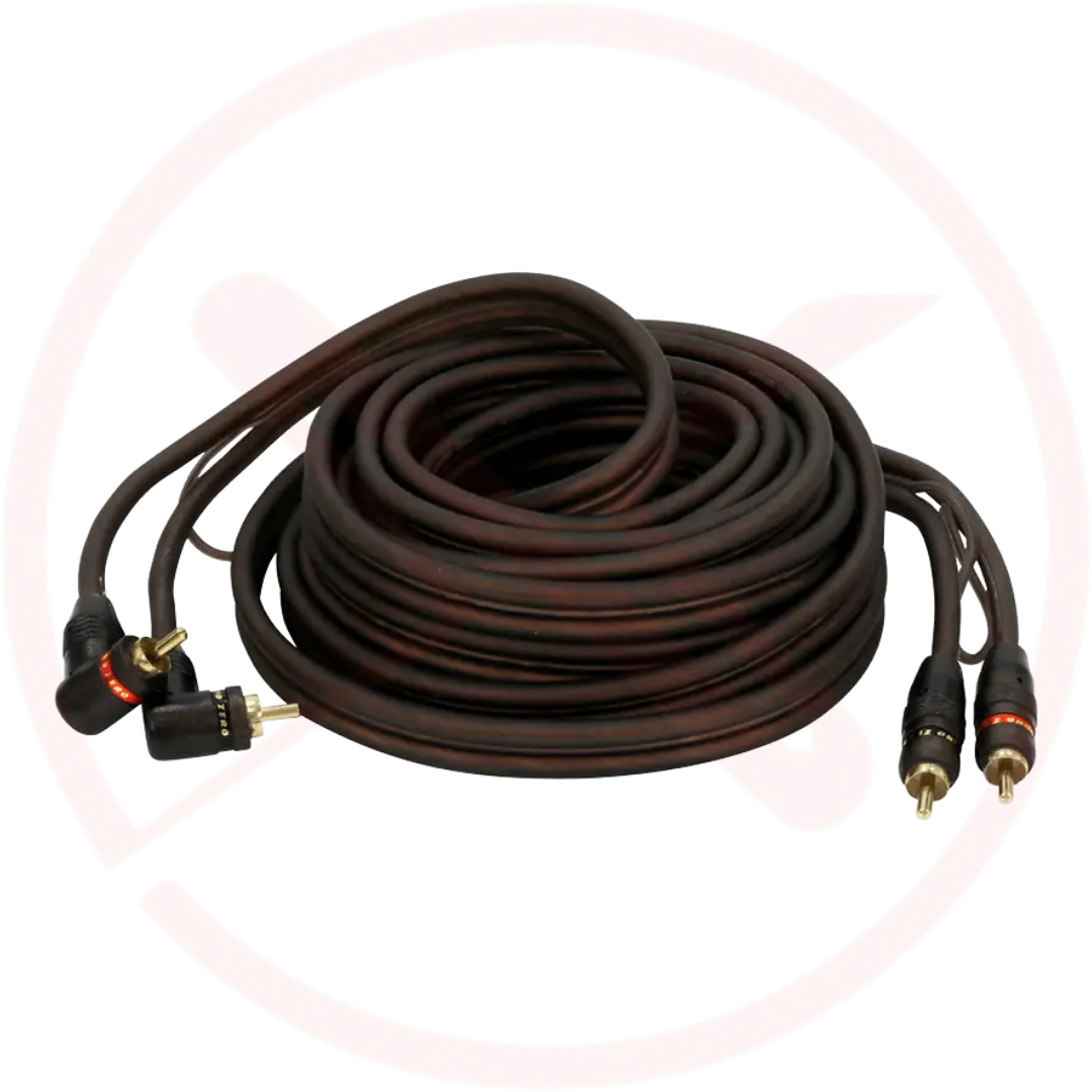 GROUND ZERO GZCC MODEL (X) - High Quality Triple Shielded Car Amplifier RCA Cable