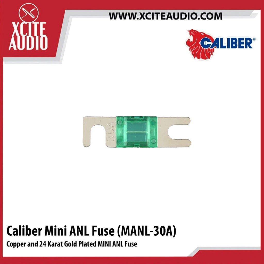 Caliber Fine Copper and 24 Karat Gold Plated MINI ANL Fuse 20A 30A 40A 50A 60A 80A 100A 150A