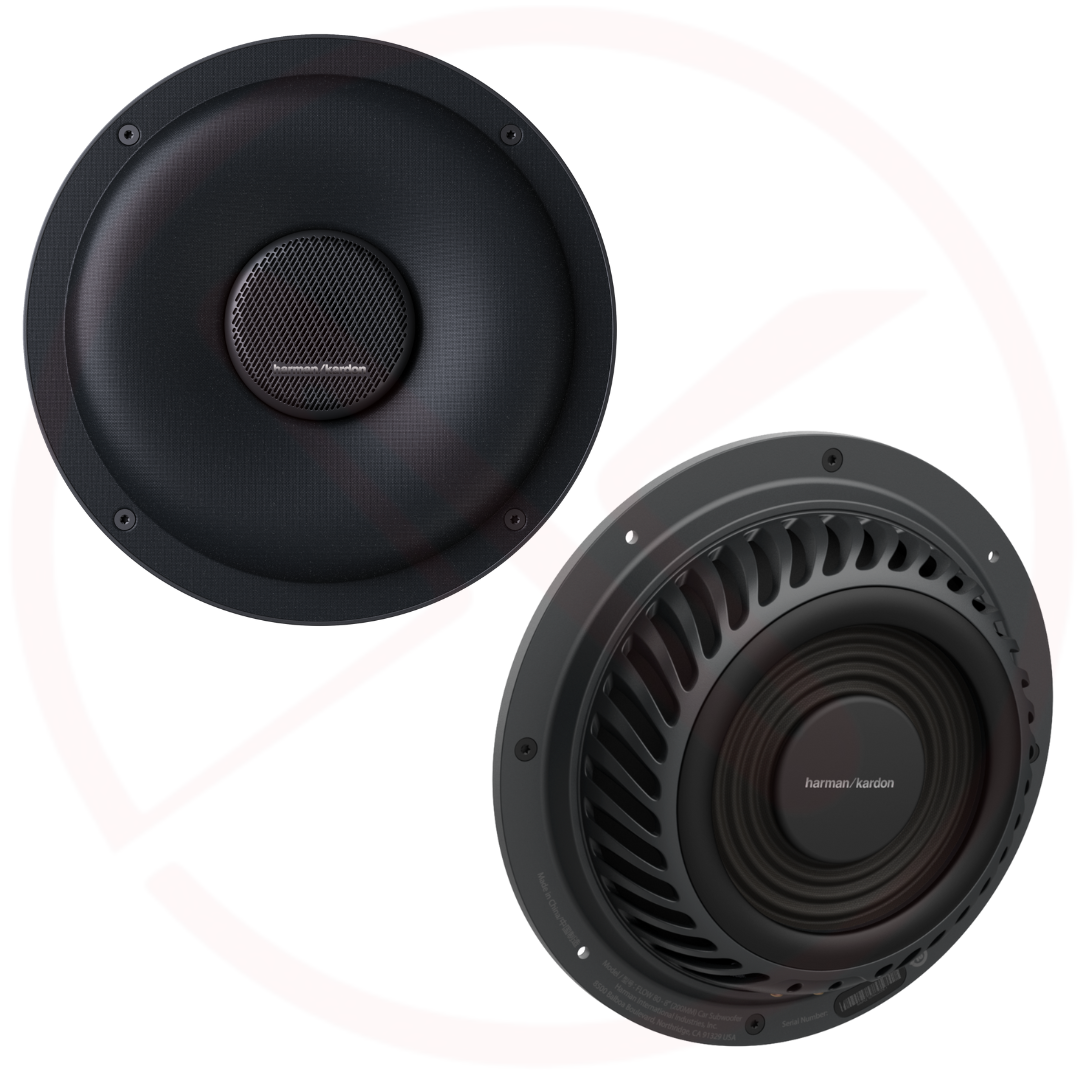 harman/kardon Flow 80 | 20cm / 8" | BMW Compatible Plug & Play Subwoofer | 125 Watt RMS @ 4 Ω