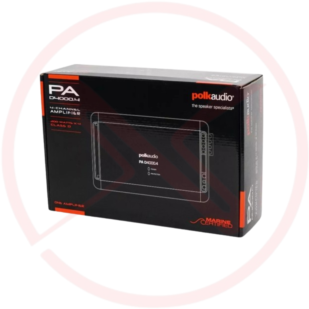 POLK AUDIO D4000.4 - Class D Four Channel High Power Car Amplifier