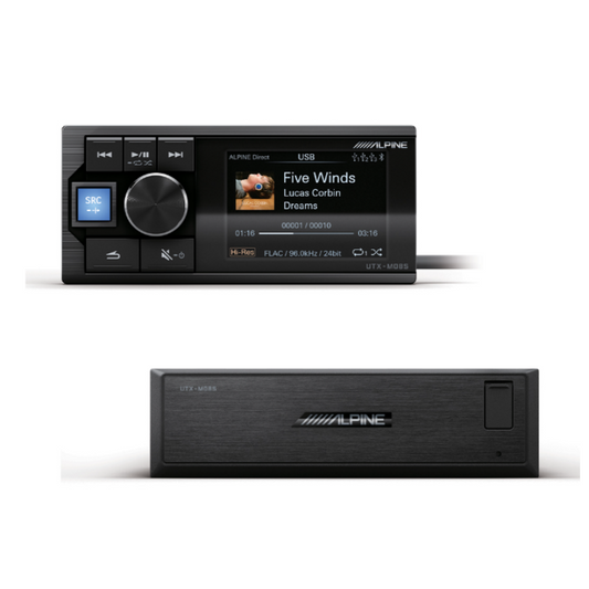 Alpine UTX-M08S ADD-IN DSP AUDIO PLAYER