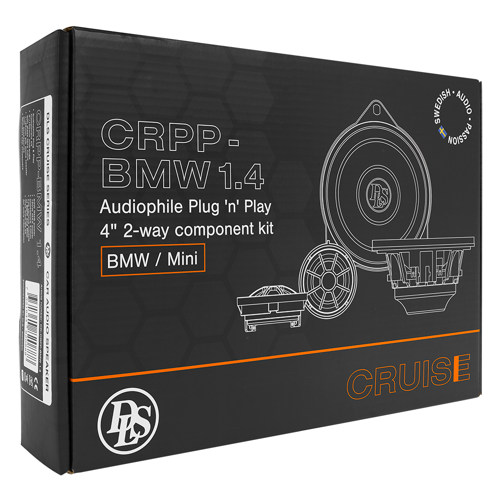 DLS Cruise CRPP-BMW 1.4 Audiophile Plug ‘n’ Play 4” 2-way Component kit for BMW / Mini