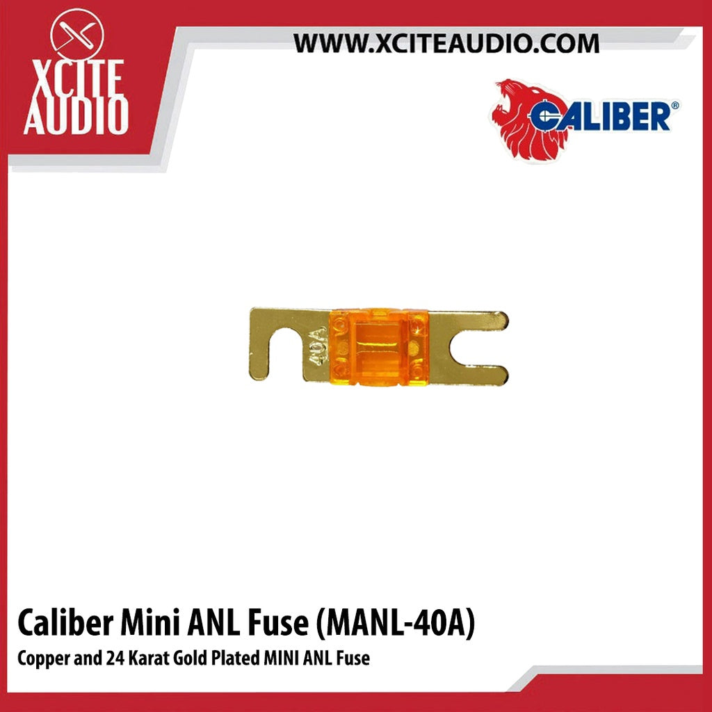 Caliber Fine Copper and 24 Karat Gold Plated MINI ANL Fuse 20A 30A 40A 50A 60A 80A 100A 150A