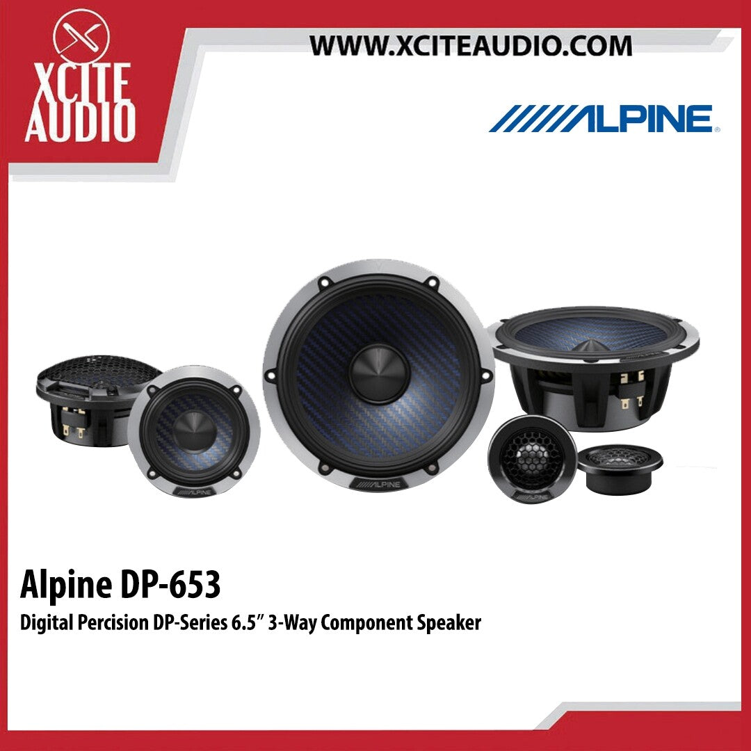 Alpine DP-653 Digital Percision DP-Series 6.5" 3-Way Component Speaker