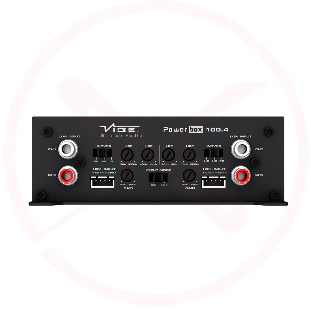 VIBE POWERBOX100.4M – 4 Channel Class D Mini Size Car Amplifier