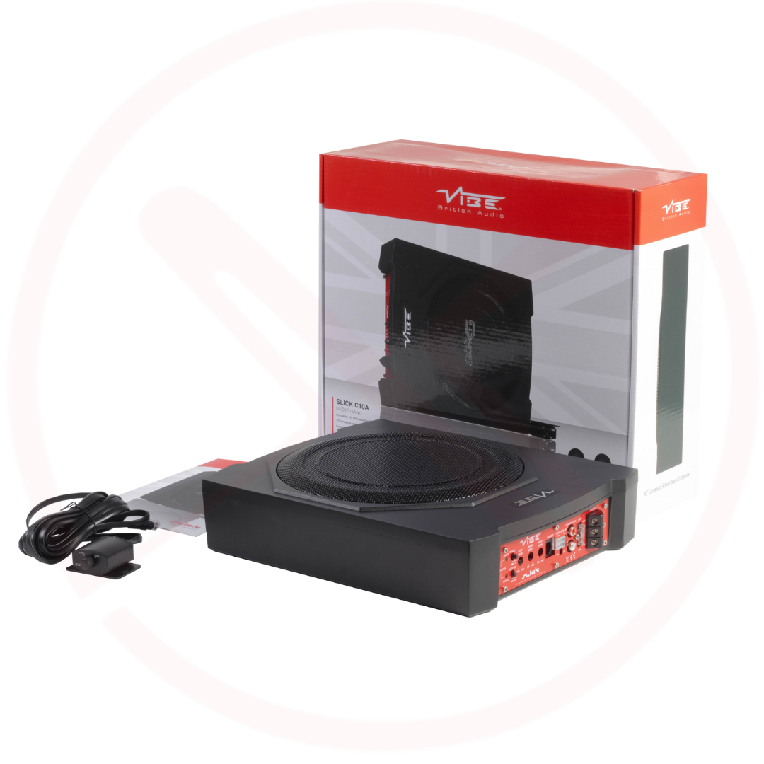 VIBE SLICKC10A-V0 | 180 Watt RMS 10" Active Underseat Car Subwoofer