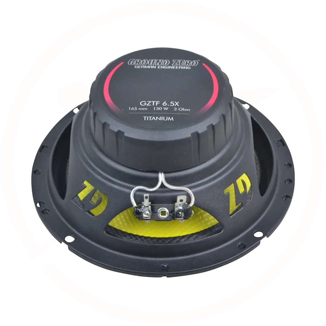 GROUND ZERO GZTF 6.5X - Titanium Series 6.5inch 2-way Car Coaxial Speakers