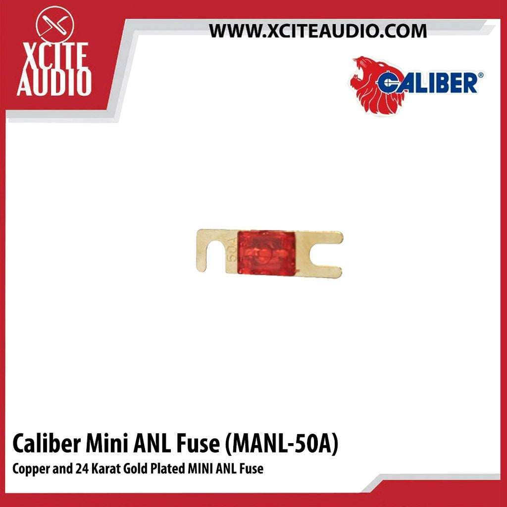 Caliber Fine Copper and 24 Karat Gold Plated MINI ANL Fuse 20A 30A 40A 50A 60A 80A 100A 150A