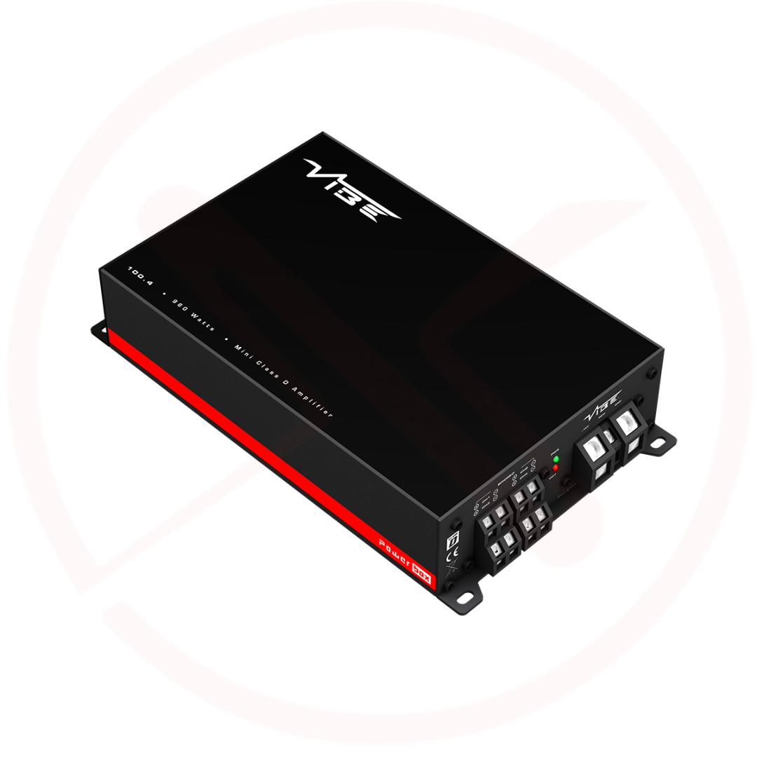 VIBE POWERBOX100.4M – 4 Channel Class D Mini Size Car Amplifier