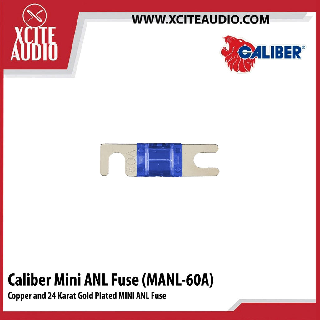 Caliber Fine Copper and 24 Karat Gold Plated MINI ANL Fuse 20A 30A 40A 50A 60A 80A 100A 150A