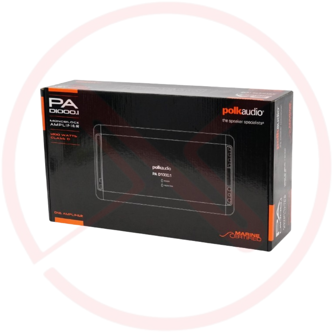 Polk Audio PA D1000.1 Mono Subwoofer Amplifier - 500W RMS at 4ohms/800W RMS at 2ohms/1 ohm stable