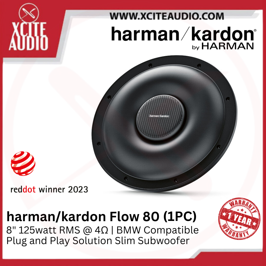 harman/kardon Flow 80 | 20cm / 8" | BMW Compatible Plug & Play Subwoof ...