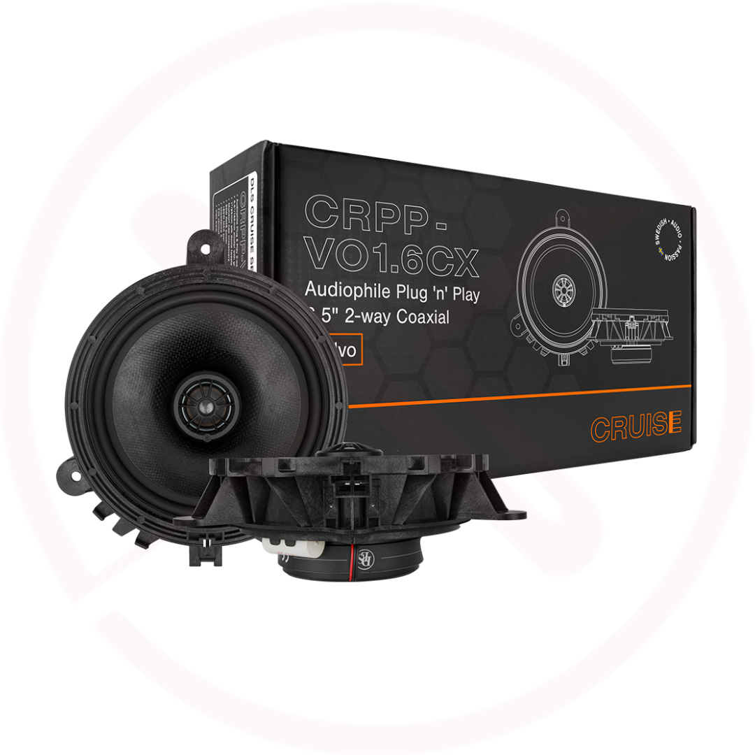 DLS Cruise CRPP VO1.6 - 6.5" Plug & Play 2-Way Coaxial Car Speakers for 2007-2017 Volvo