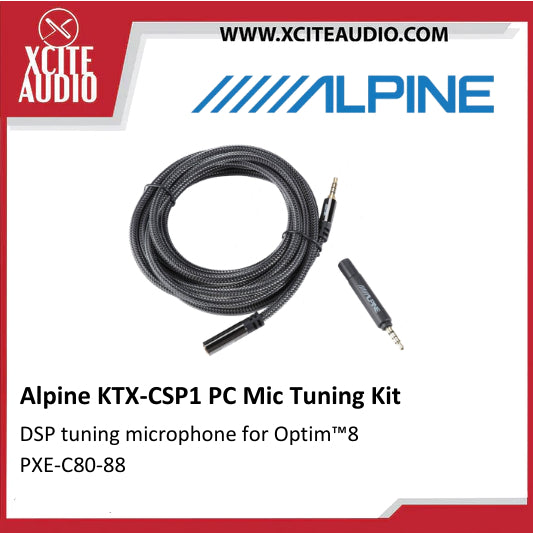 Alpine KTX-CSP1 PC Mic Tuning Kit DSP tuning microphone for Optimâ„¢8 PXE-C80-88