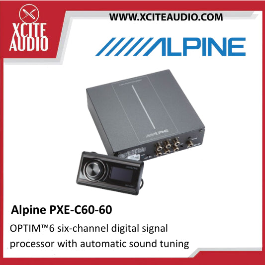 Alpine PXE-C60-60 OPTIM™6 six-channel DSP digital signal processor with automatic sound tuning