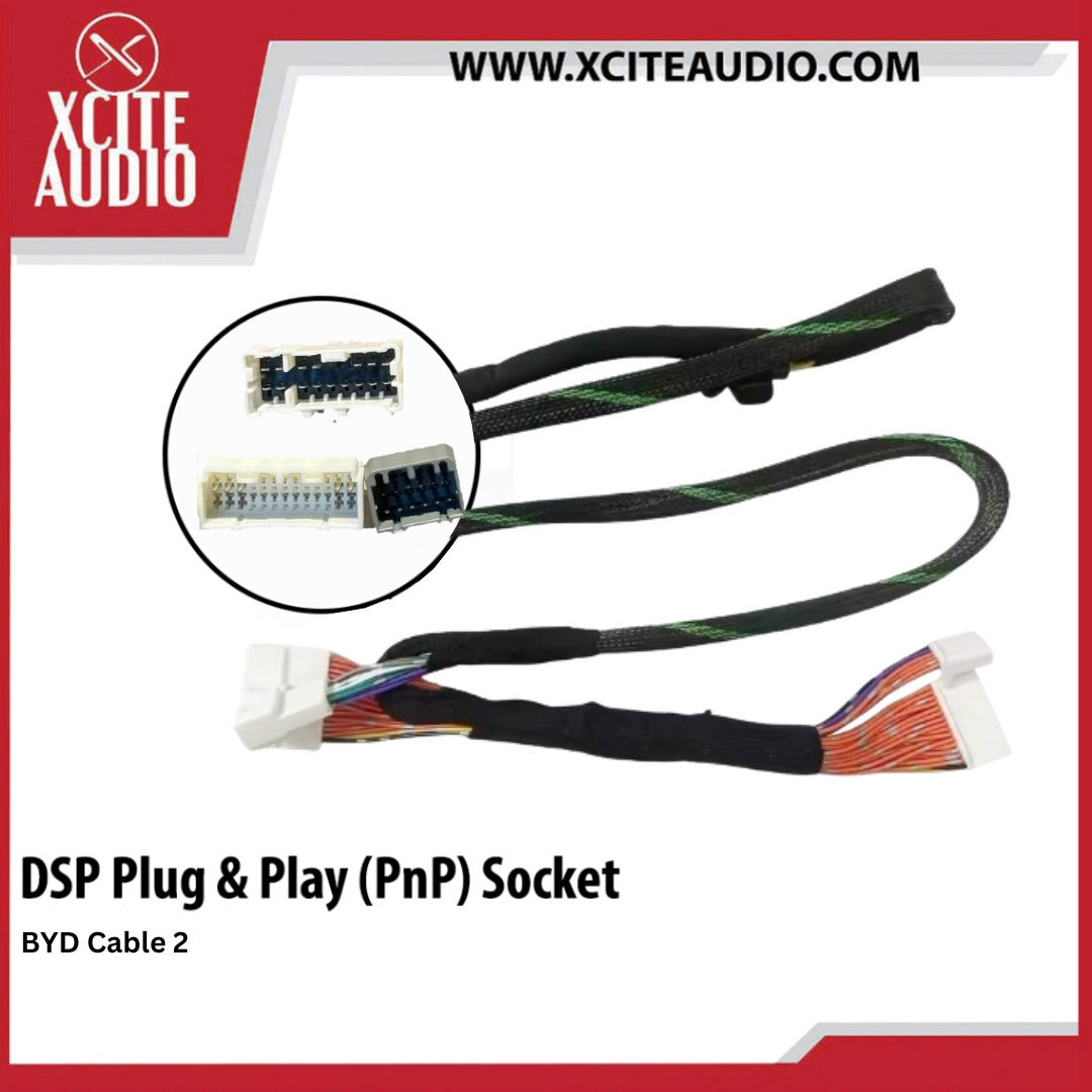 Digital Sound Processor(DSP) Plug & Play Cable Socket For Proton/Perodua/Toyota/Nissan/Mazda/Honda/Hyudai/BMW/Audi/Mini/Mercs