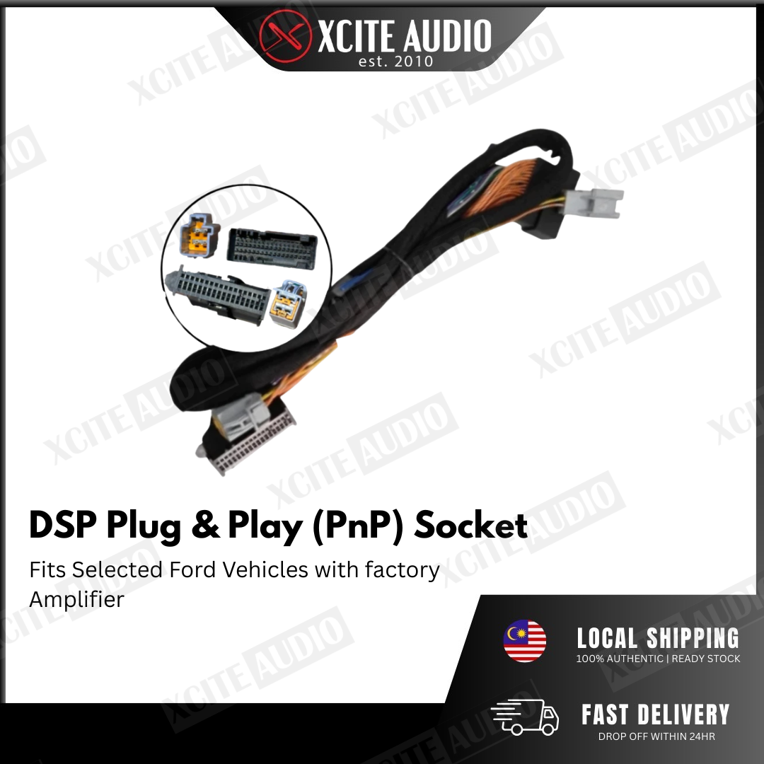 Digital Sound Processor(DSP) Plug & Play Cable Socket For Proton/Perodua/Toyota/Nissan/Mazda/Honda/Hyudai/BMW/Audi/Mini/Mercs