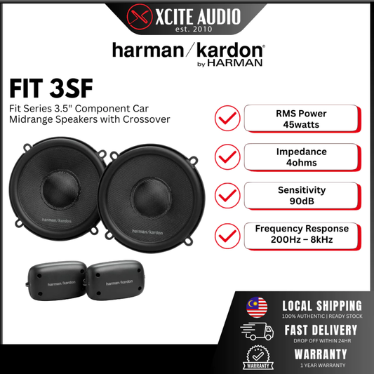 HARMAN KARDON FIT 3SF - Fit Series 3" Component Car Midrange Speakers
