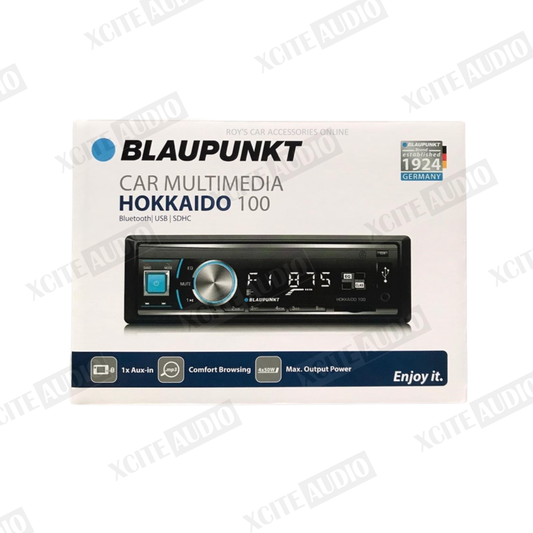 Blaupunkt HOKKAIDO 100 Single DIN Bluetooth USB SDHC MP3 Radio Receiver (No CD)
