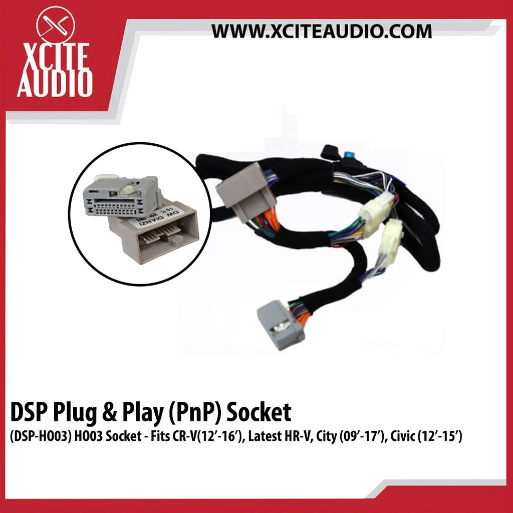 Digital Sound Processor(DSP) Plug & Play Cable Socket For Proton/Perodua/Toyota/Nissan/Mazda/Honda/Hyudai/BMW/Audi/Mini/Mercs
