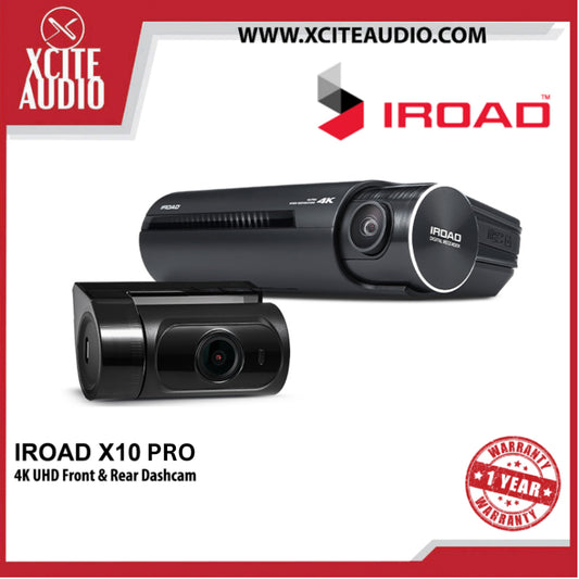 IROAD X10 PRO UHD 4K Dual Channel Front & Rear DashCam Night Vision I Sony STARVIS 2