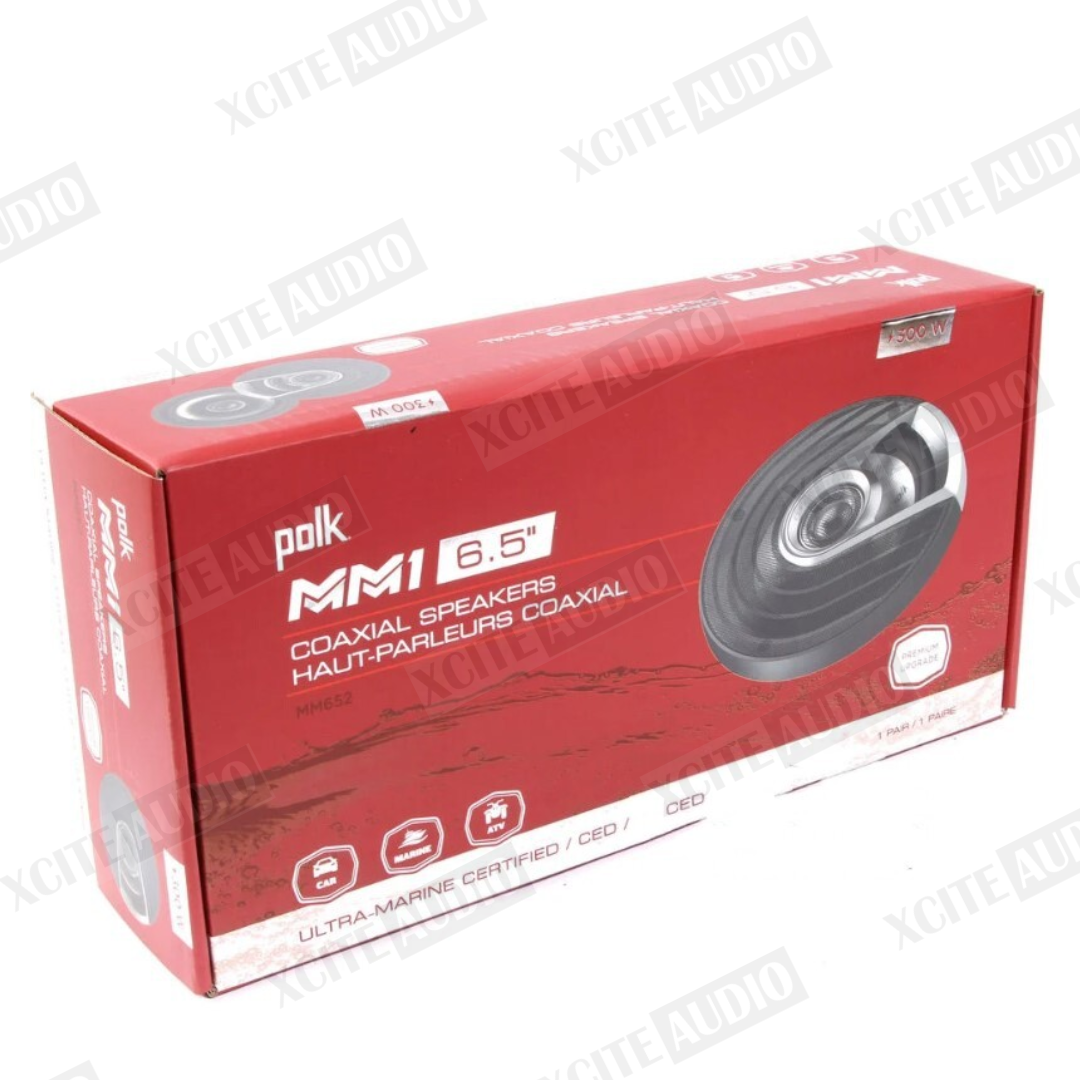 POLK MM652 - MM Series 6.5inch Marine Grade 2-Way Coaxial Car Speakers