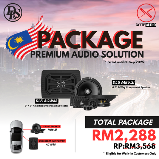 Merdeka DLS Component Sets Active Subwoofer Bundle Package