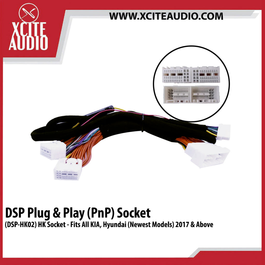 Digital Sound Processor(DSP) Plug & Play Cable Socket For Proton/Perodua/Toyota/Nissan/Mazda/Honda/Hyudai/BMW/Audi/Mini/Mercs
