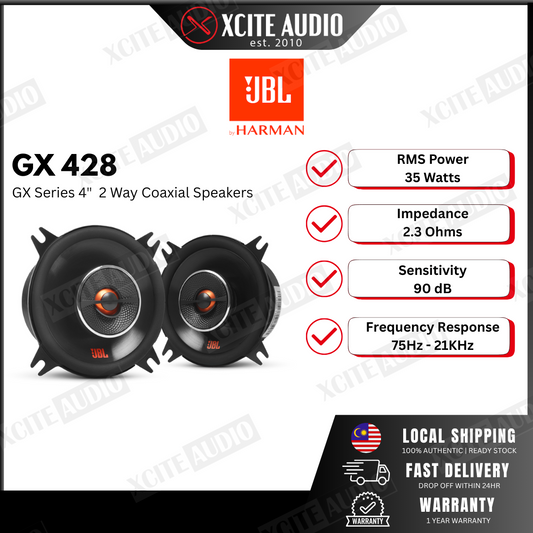 JBL GX428 4" 2-Way Coaxial Car Speakers