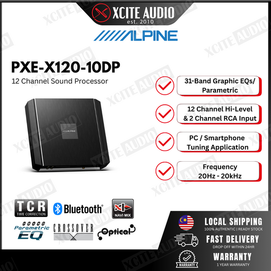 Alpine PXE-X120-10DP 12 – CHANNEL SOUND PROCESSOR