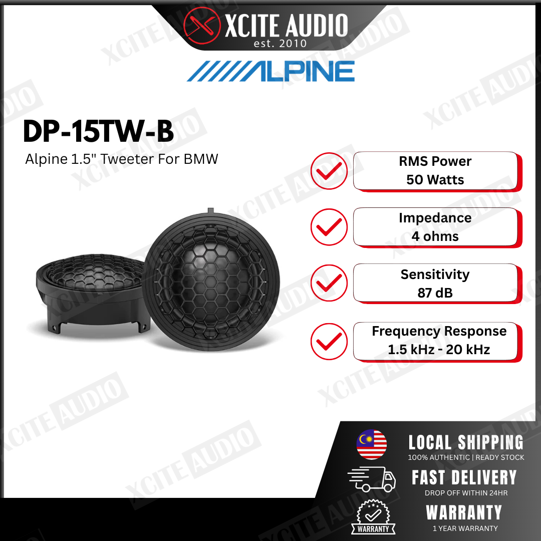 ALPINE DP-15TW-B 1.5 inch tweeter For BMW
