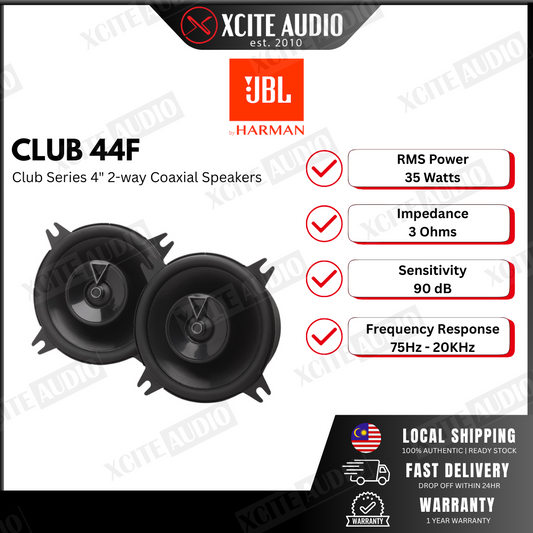 JBL Club 44F 4" 2-way coaxial car speakers