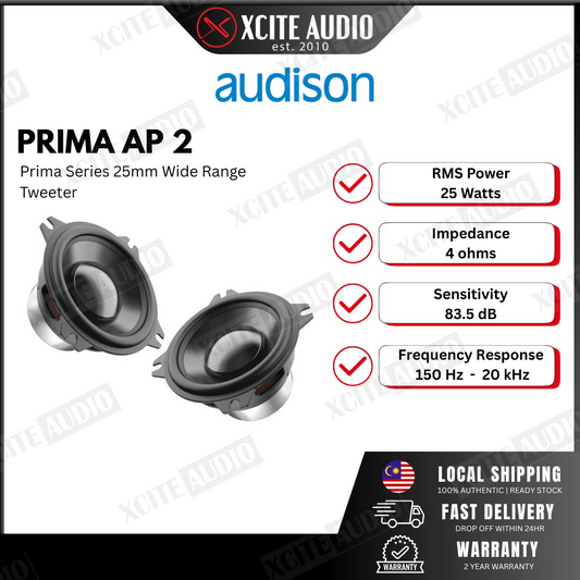 AUDISON AP2 MV - Prima Series 2" Wide Range Car Tweeter/Mid-Range