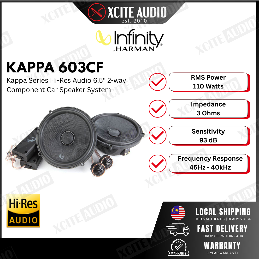 Infinity Kappa 603CF Kappa Series 6.5" Component Car Speakers