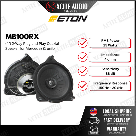 ETON MB100RX 4" (10cm) 2-Way Coaxial Speaker ( for Mercedes Benz)