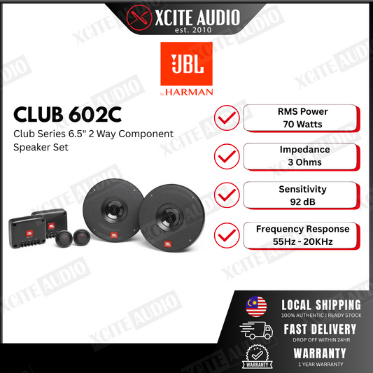 JBL Club 602C Club Series 6.5" component speaker system